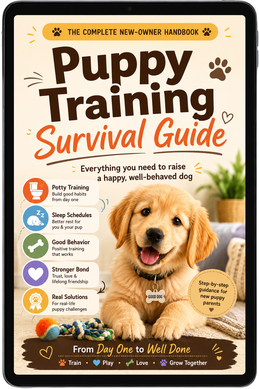 Puppy Training Survival Guide Book Cover